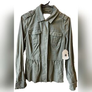 NWT Altar'd State green bomber jacket